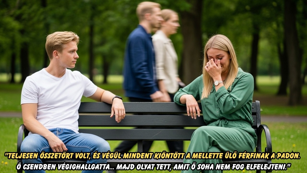 Összetörve volt, és mindent elmondott az idegennek. Ő csendben hallgatta… aztán döntött egyet.