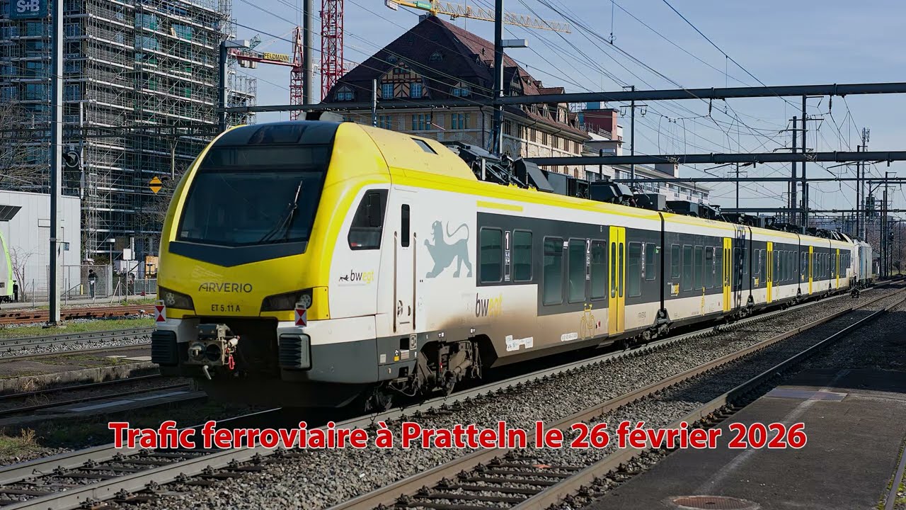 Trafic ferroviaire à Pratteln