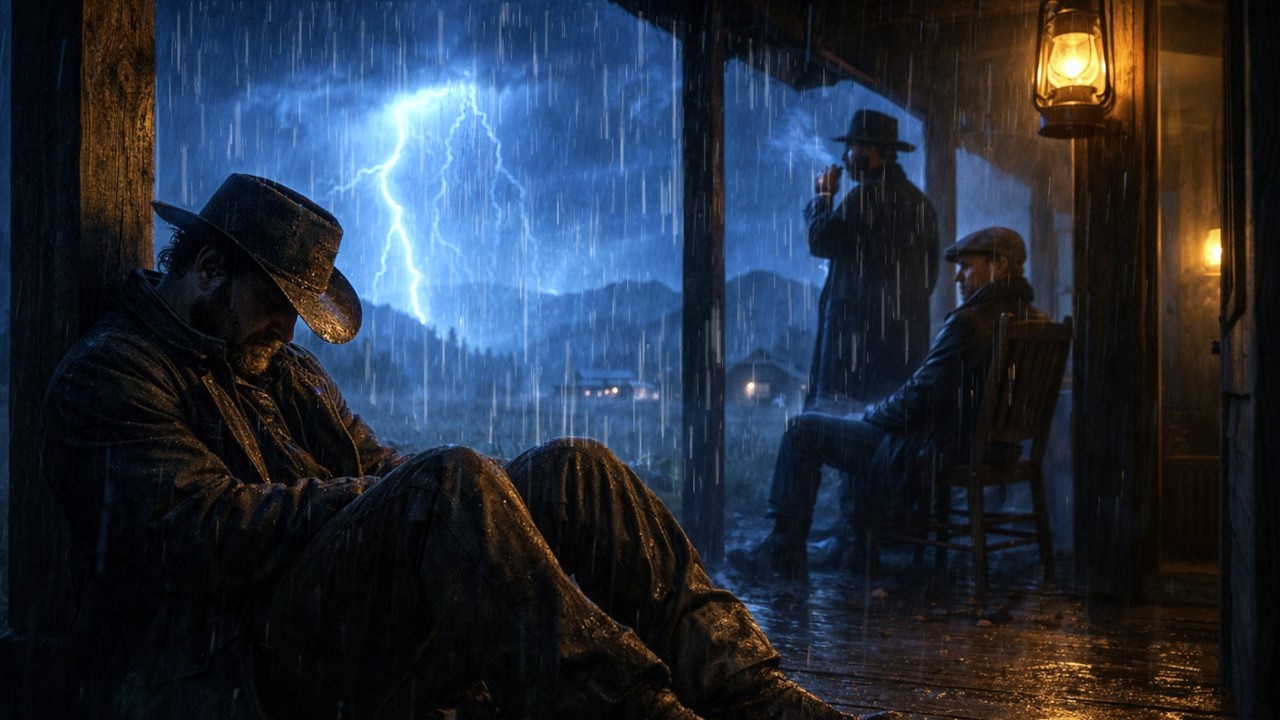 Артур и двое его друзей попали в грозу и дождь | РДР2 АСМР