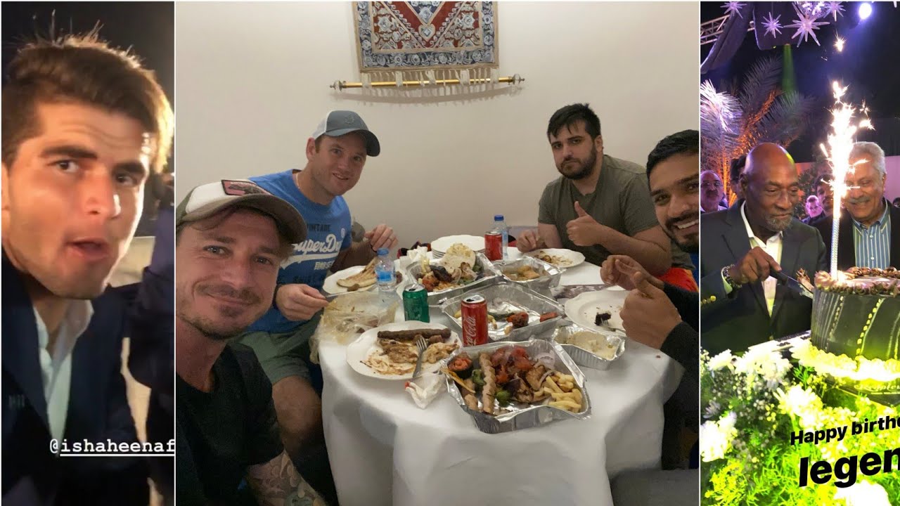 Psl players celebrating Viv Richard's birthday again + Islamabad United enjoy dinner Psl 5 2020