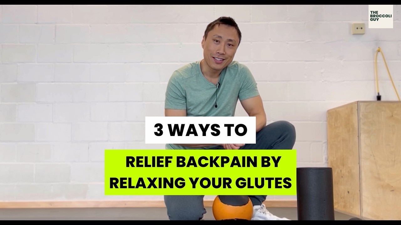 3 Ways to Relief Backpain by relaxing your glutes