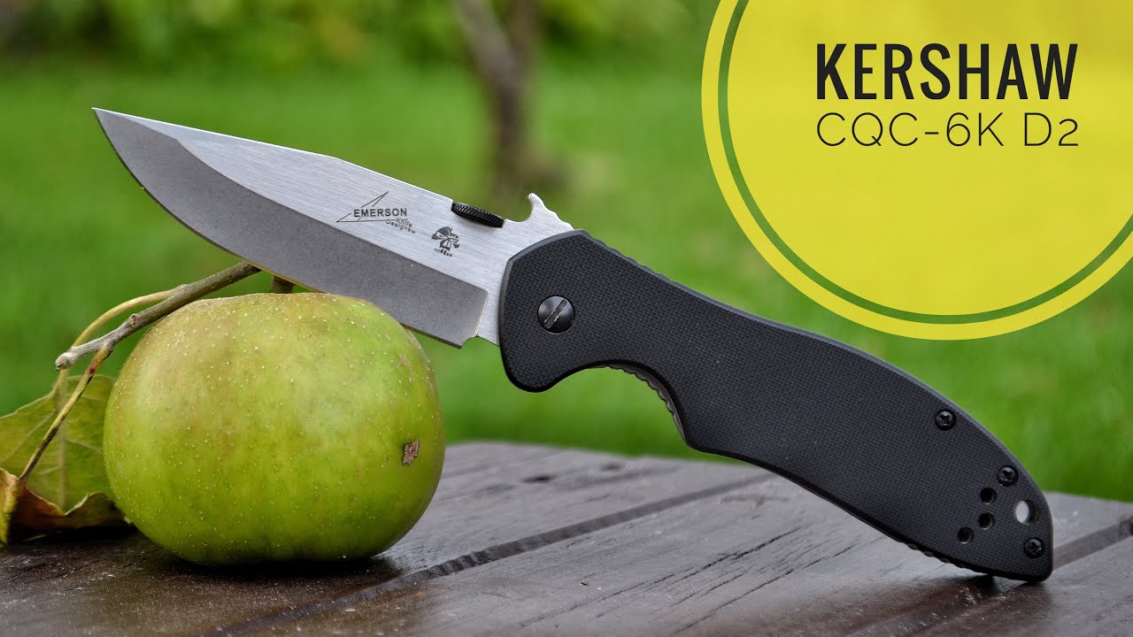 Kershaw Emerson CQC-6K D2 сравнительный тест ножа