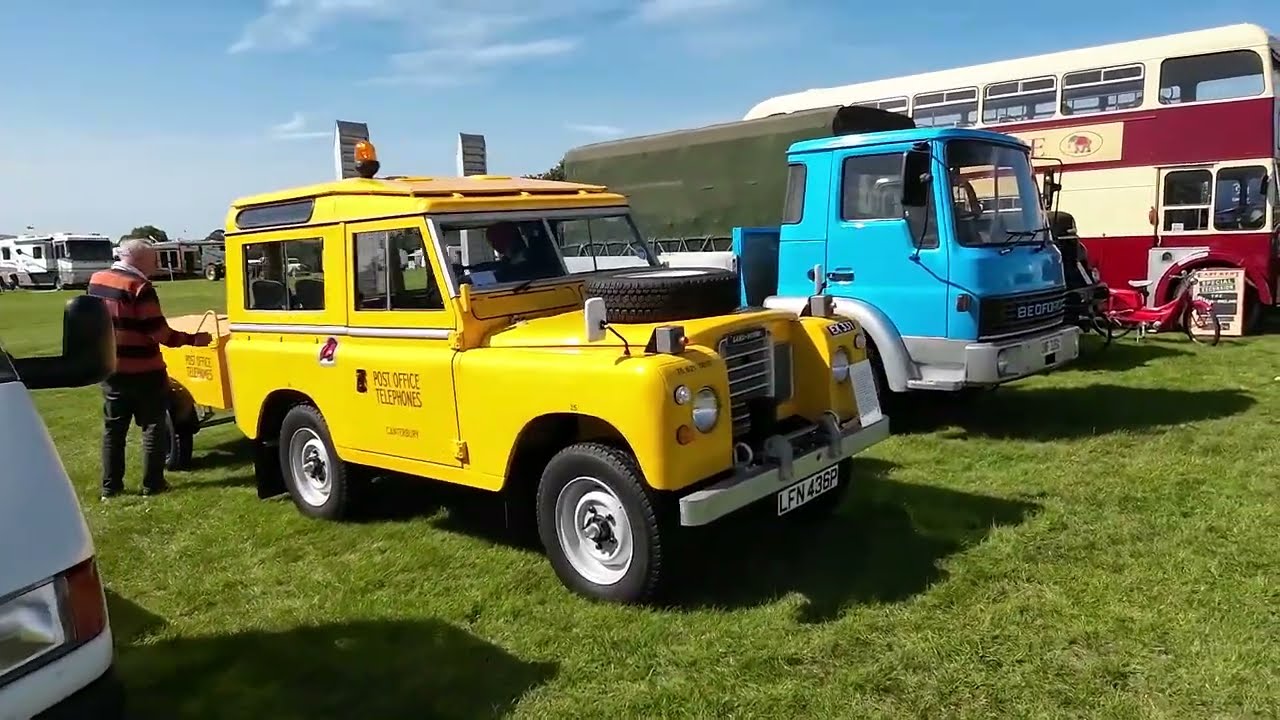 Historic Commercial Vehicles, Military, and Land Rover's displayed at Laughton Autumn Show 2025.