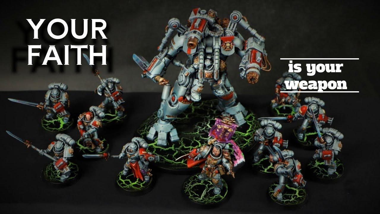 How To Paint Grey Knights Fast - And Craft Glue Bases