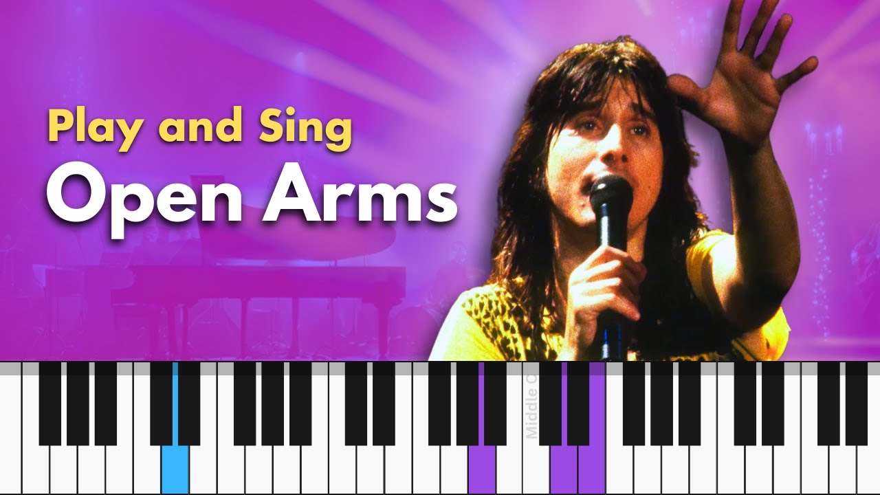 How to play OPEN ARMS by Journey