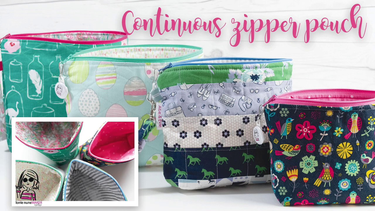 Continuous Zipper Pouch - Fully Lined