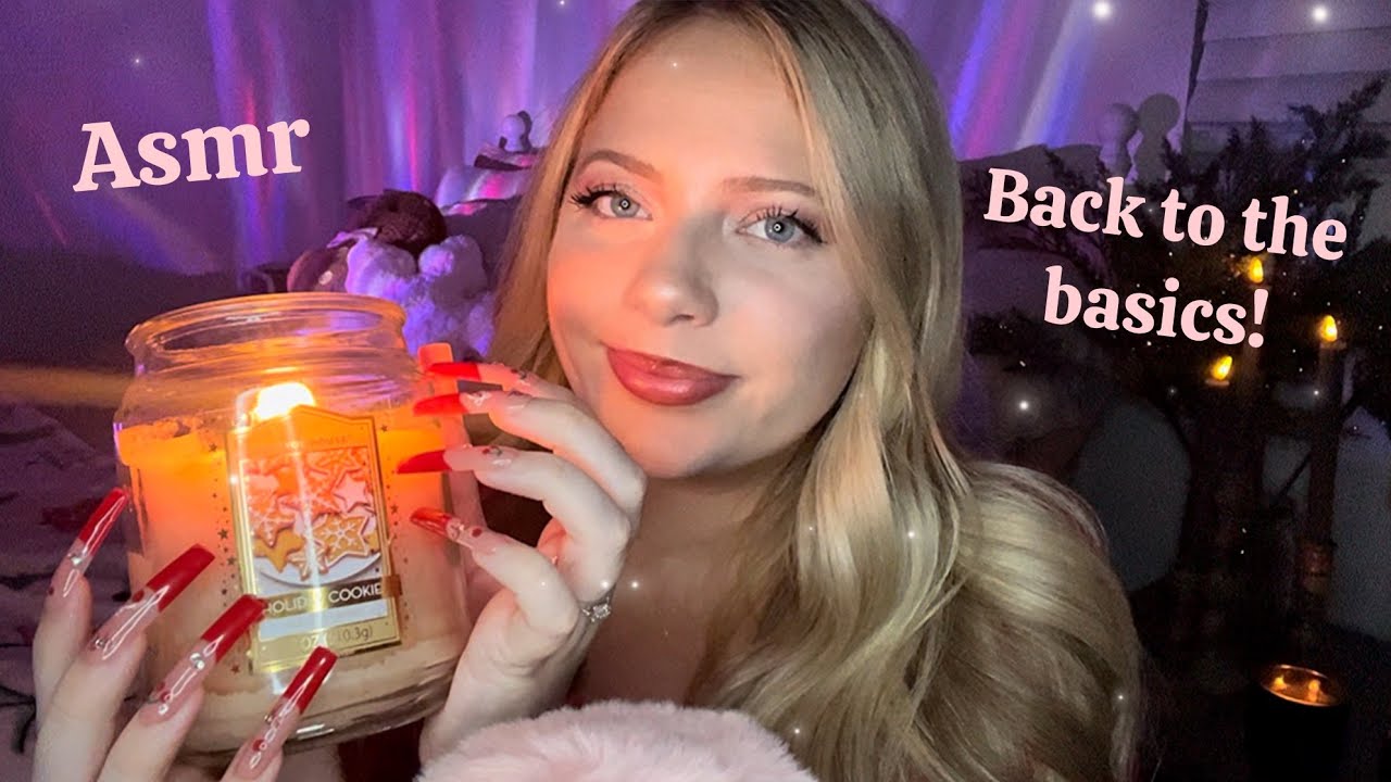 Asmr ✨Back to the basics ✨Nail tapping, beezwax, water globes, candle tapping 
