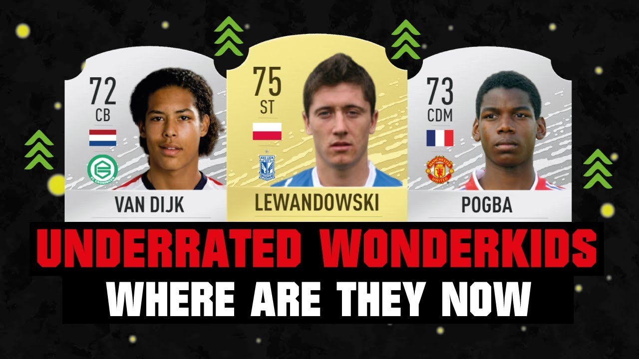 MOST UNDERRATED WONDERKIDS IN FIFA HISTORY WHERE ARE THEY NOW 😱🔥| FT. VAN DIJK, POGBA, LEWA... etc