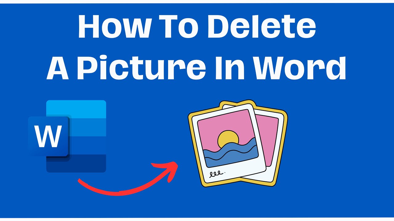 Как удалить картинку в Word