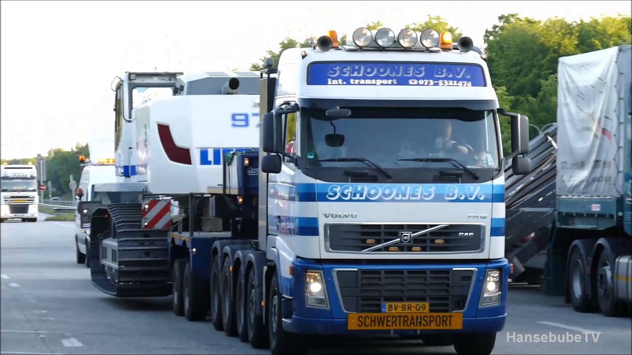 RH Buddikate, Abfahrt von zwei Schwertransporten