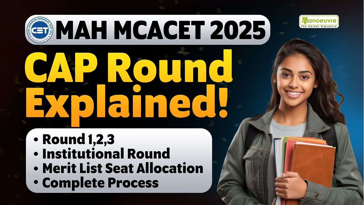 MAH MCACET 2025 : CAP Round Process Explained in Detail | Must Watch