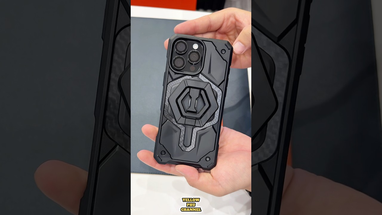 Set Full Black For iPhone 16 Pro Max - UAG Case, UAG Ring Stand, Screen Protector #shorts
