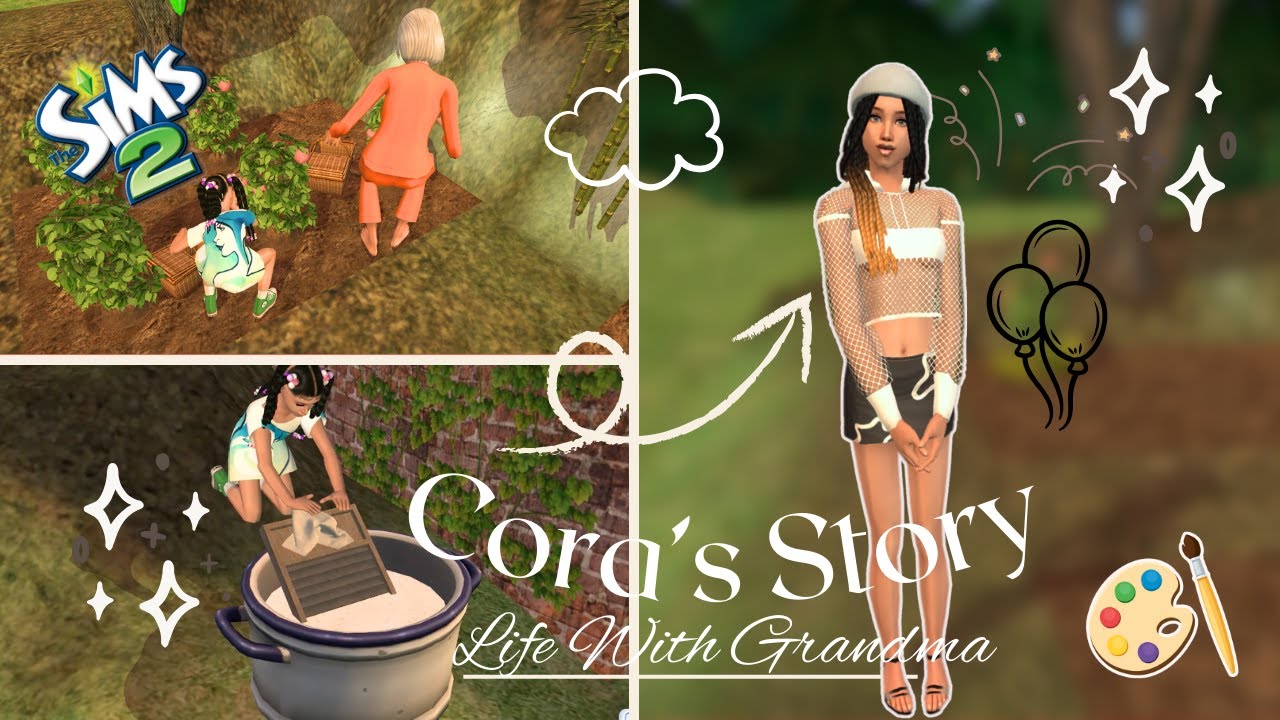 Sims 2 aesthetic gameplay🧺 | cozy  | ASMR✨ | Cora's story🎨 | Ep3