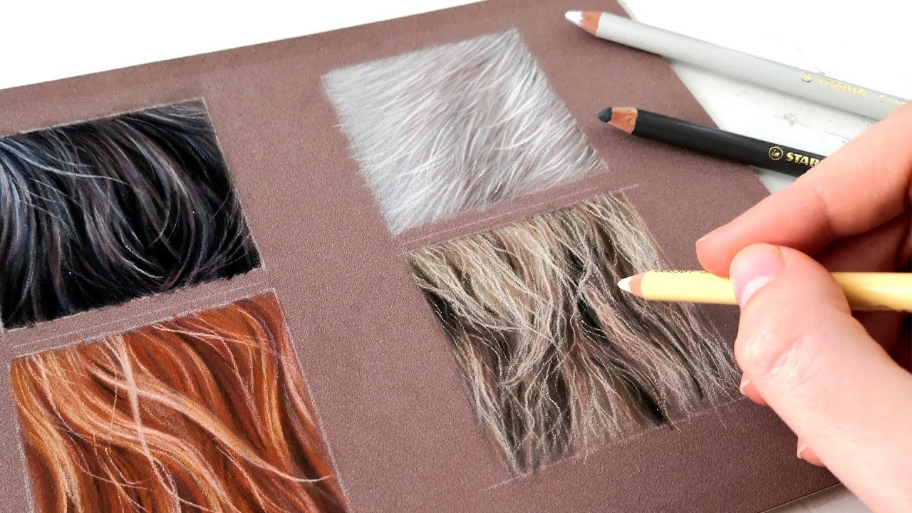 How to draw LION fur with pastel pencils | REAL TIME