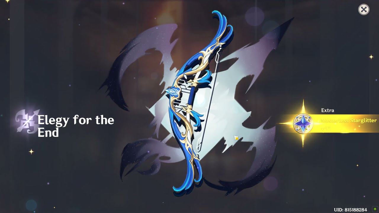 Elegy for the End Genshin Impact (Unluck Wish, No Staff of Homa)