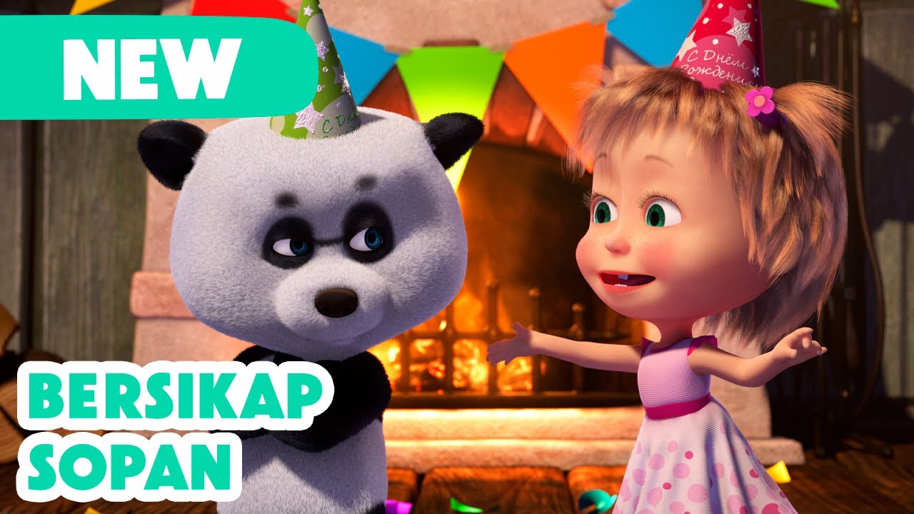 💥 Episode Baru 2025 💥 Masha dan Beruang 👧🐻 Bersikap Sopan 🎁🎂 (Episode 88)