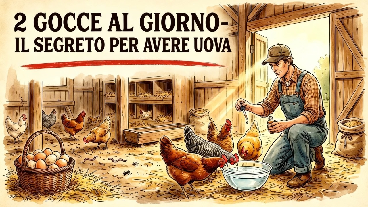 Solo 2 gocce nell'abbeveratoio DELLE TUE GALLINE! Il segreto per raccogliere uova TUTTI I GIORNI