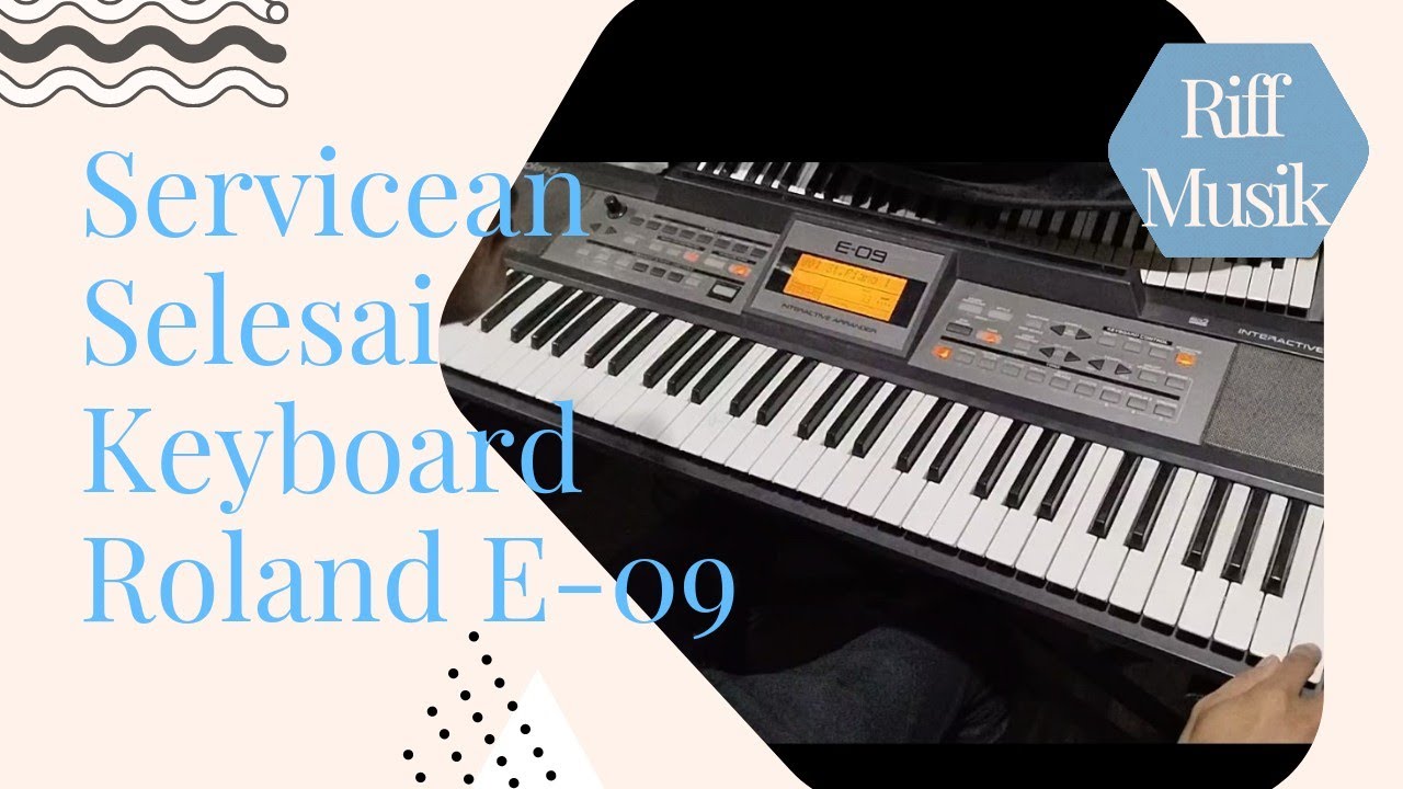 review running servicean keyboard Roland E-09
