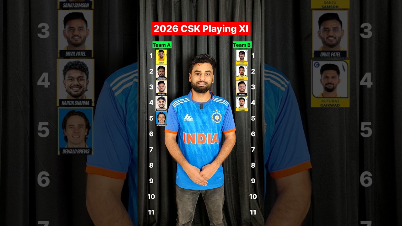 2026 CSK Playing XI 🗿