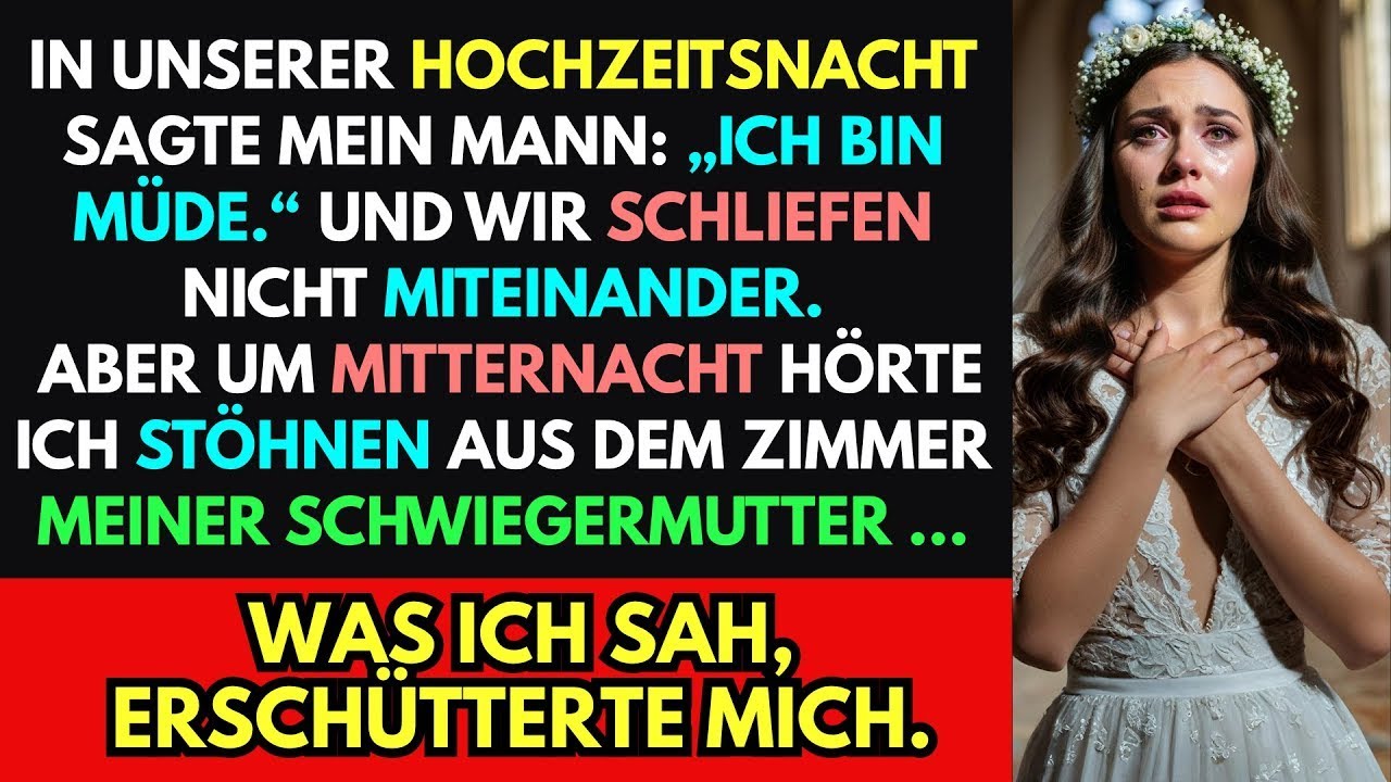 In unserer Hochzeitsnacht ließ mich mein Mann allein, und um Mitternacht hörte ich seltsame Töne