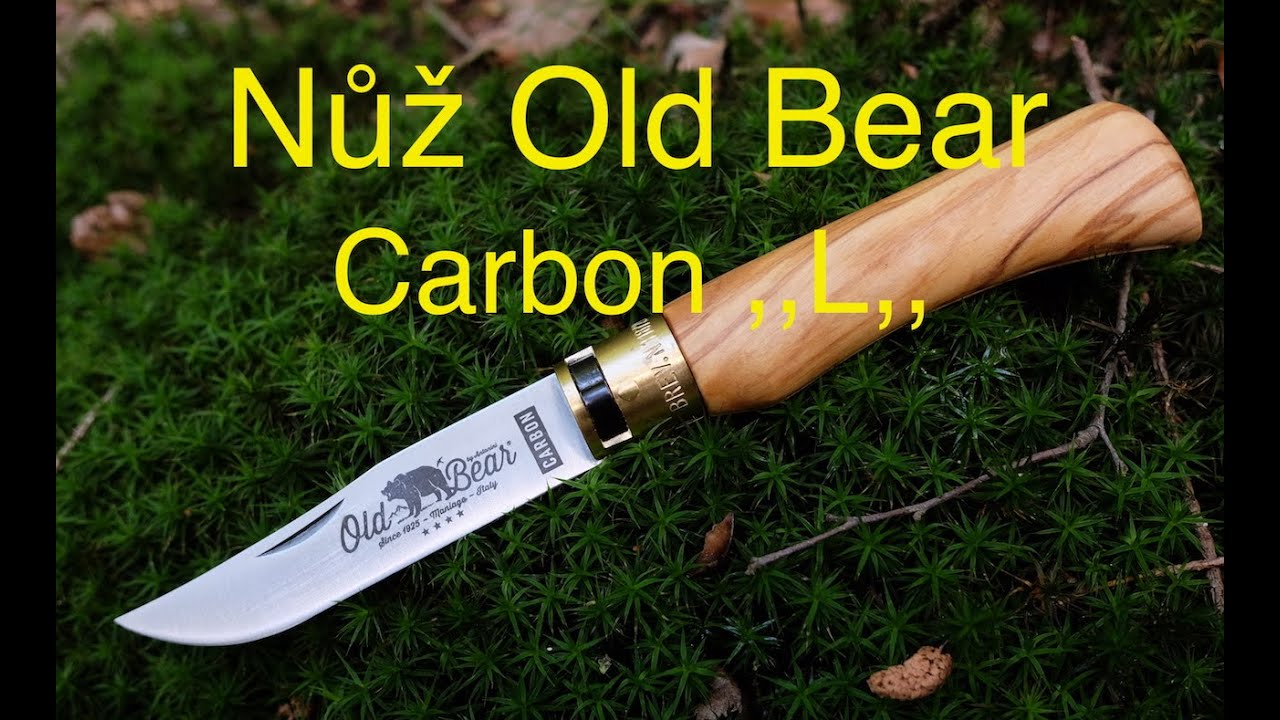NŮŽ OLD BEAR CLASSICAL - ITALIAN OLIVE - CARBON 'L'