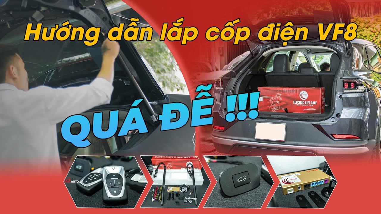 cốp điện vf8 eco..! lắp quá dễ..?? #fastauto #phụkiệnôtô #vinfast #vf8