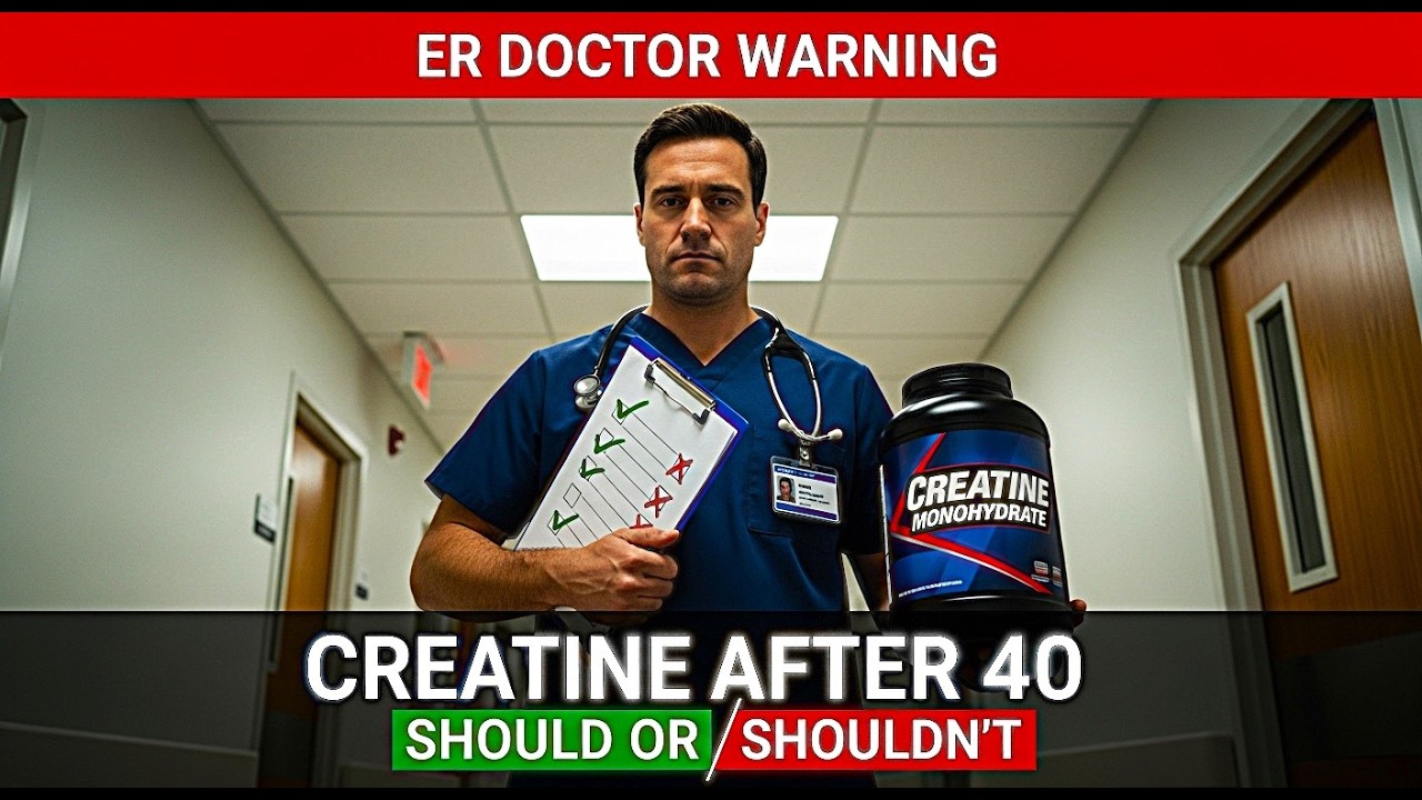 Should You Take Creatine After 40? An ER Doctor Reveals the Truth 💪🧠🩺⚡