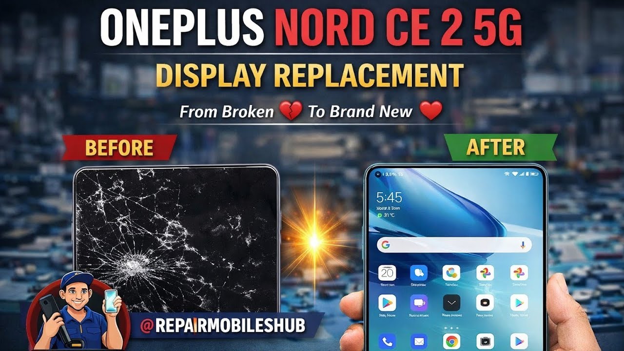 OnePlus Nord CE 2 5G Display Replacement Step by Step | Full Screen Change Process @repairmobileshub