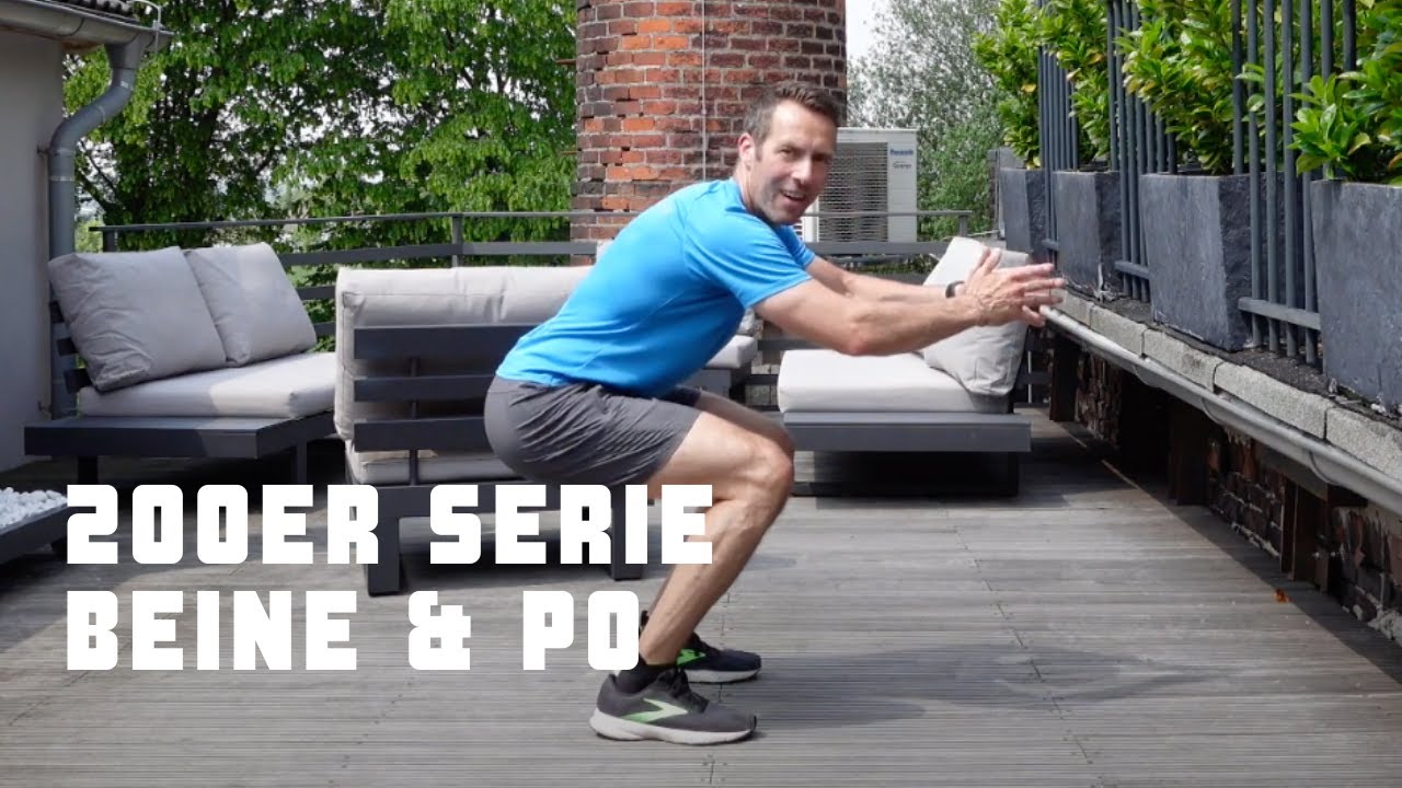 12 MIN | 200er SERIE BEINE & PO | BEGINNER | MITTEL | LIVE | COACH ALEX
