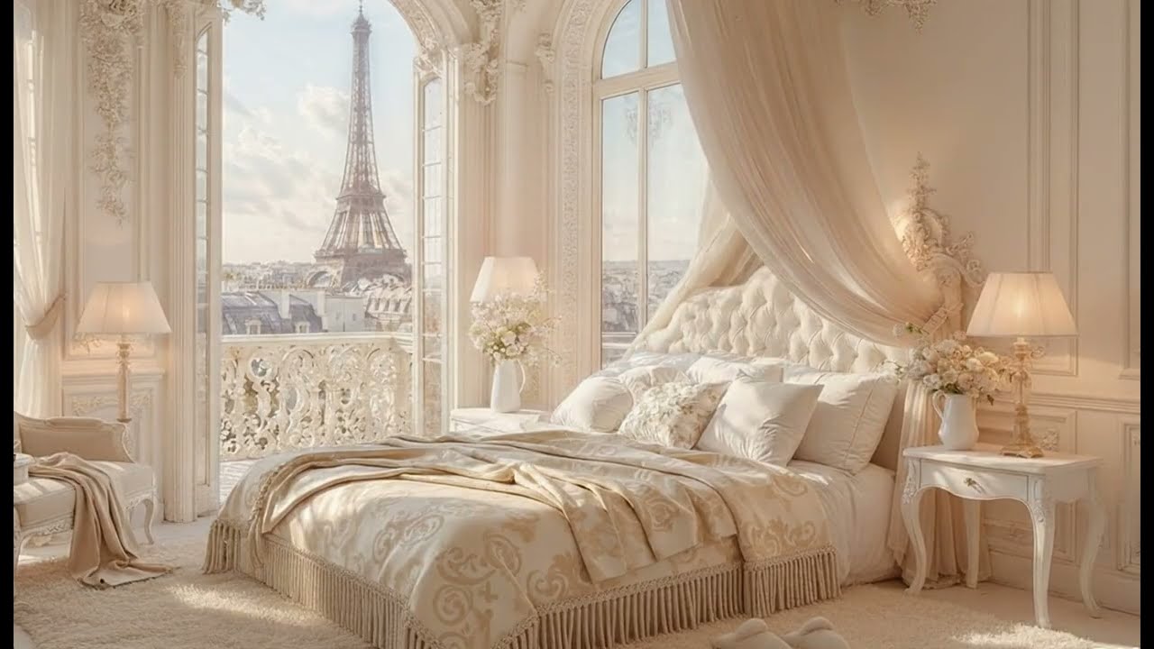 Positive Morning Jazz - Start A Peaceful Day 🕊️Paris Morning Ambience Sounds of Birds/Light Breeze.