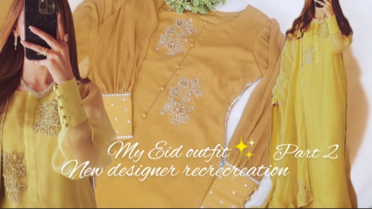New designer recreation✨model inspired embroidery ✨part 2
