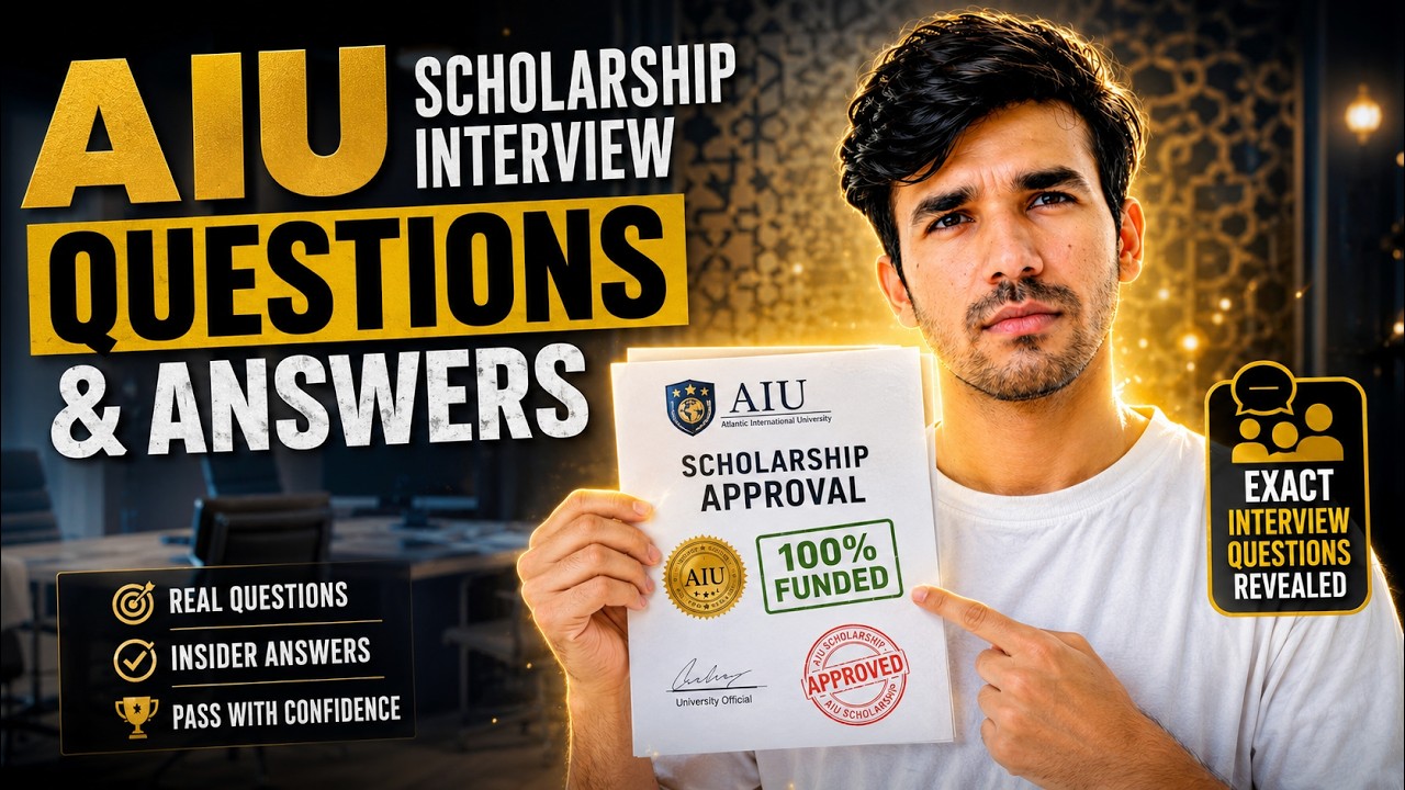 My AIU Scholarship Interview Experience 🎓 | Questions + Answers You Should Know