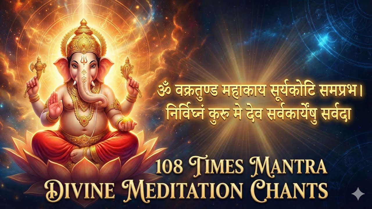 Listen Just once | Wealth will chase you -सुबह की शुरुआत इस मंत्र से करें| Vighnaharta Ganesh Mantra