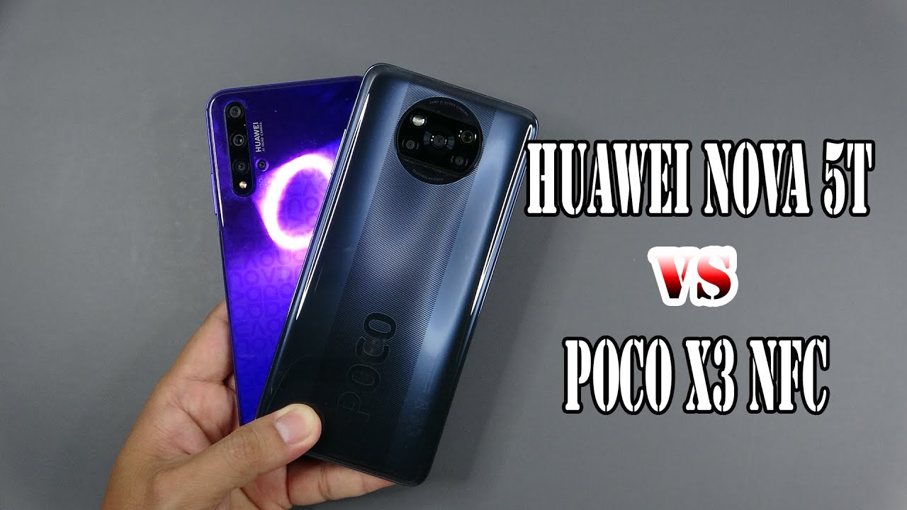 Huawei nova 5T vs Poco X3 NFC | SpeedTest and Camera comparison