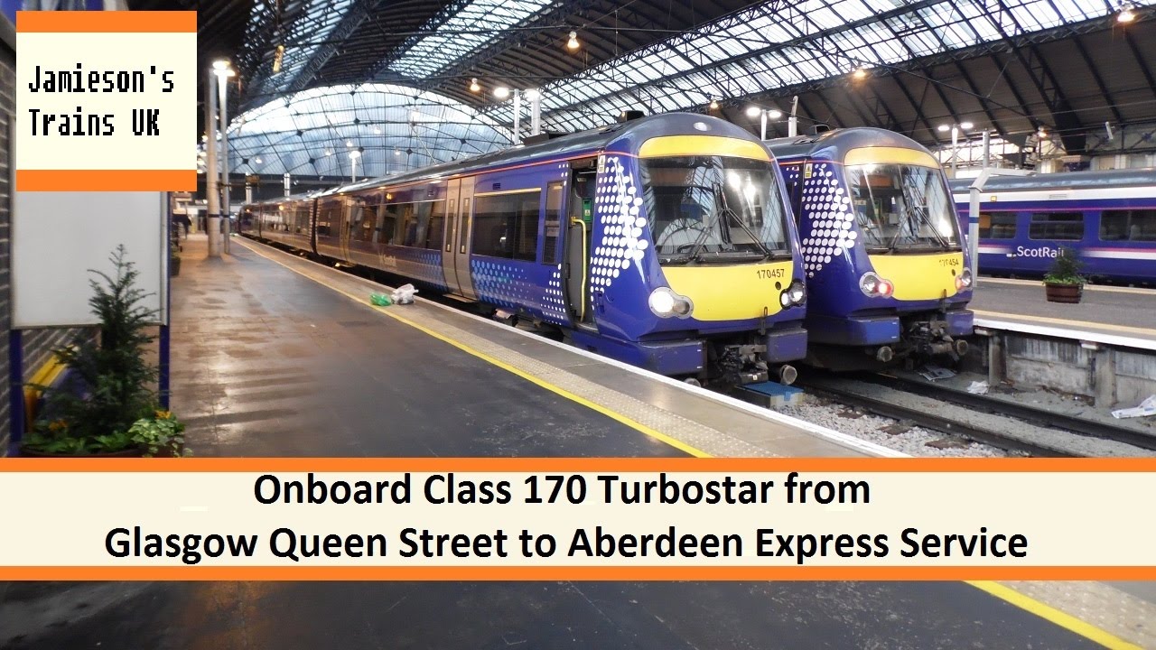 Onboard Class 170 Turbostar from Glasgow Queen Street to Aberdeen Express Service