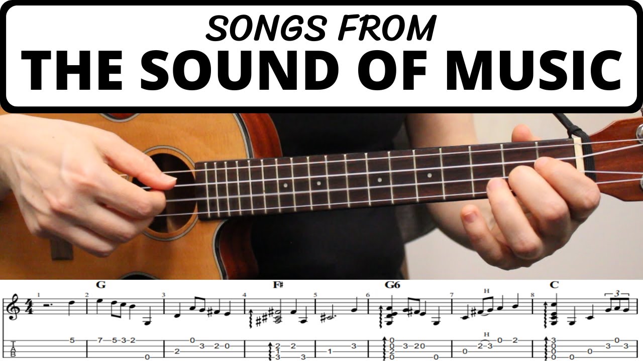 Songs From The Sound Of Music 🎵 Ukulele Fingerstyle Medley + Tutorial + Chords + Tabs