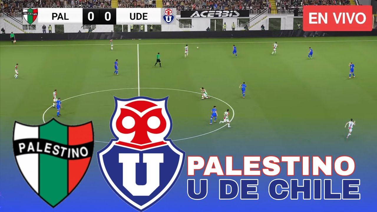 Palestino vs U de Chile EN VIVO🔴 Liga Chilena 2026 Partido de HOY Simulación PES 21