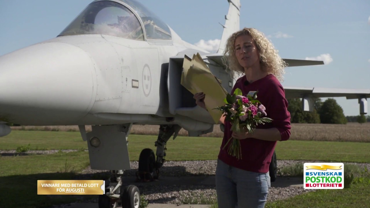 Militärflygplan och guldvinster i Såtenäs - Postkodlotteriet