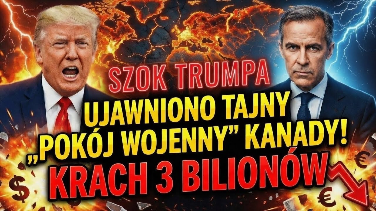 SZOK TRUMPA: Ujawniono tajny &bdquo;pok&oacute;j wojenny&rdquo; Kanady! (Krach 3 bilion&oacute;w)
