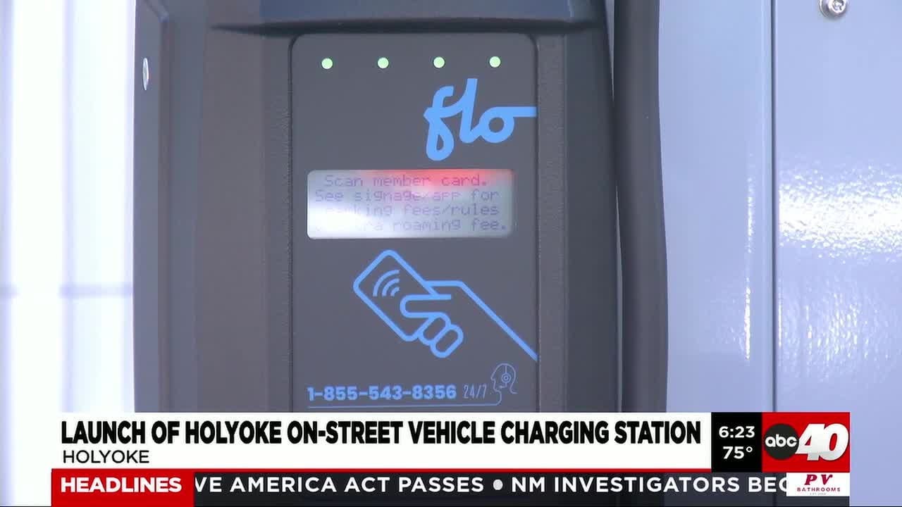 Holyoke launches on-street vehicle charging station