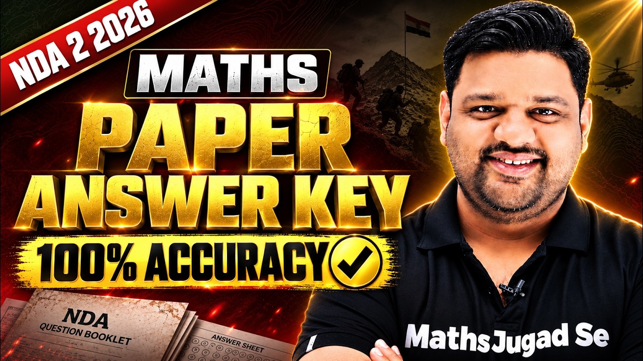 NDA 2 2026 Maths Answer Key 😎 NDA 2 2026 Answer Key 🤯 NDA 2 Maths Exam Full Solution
