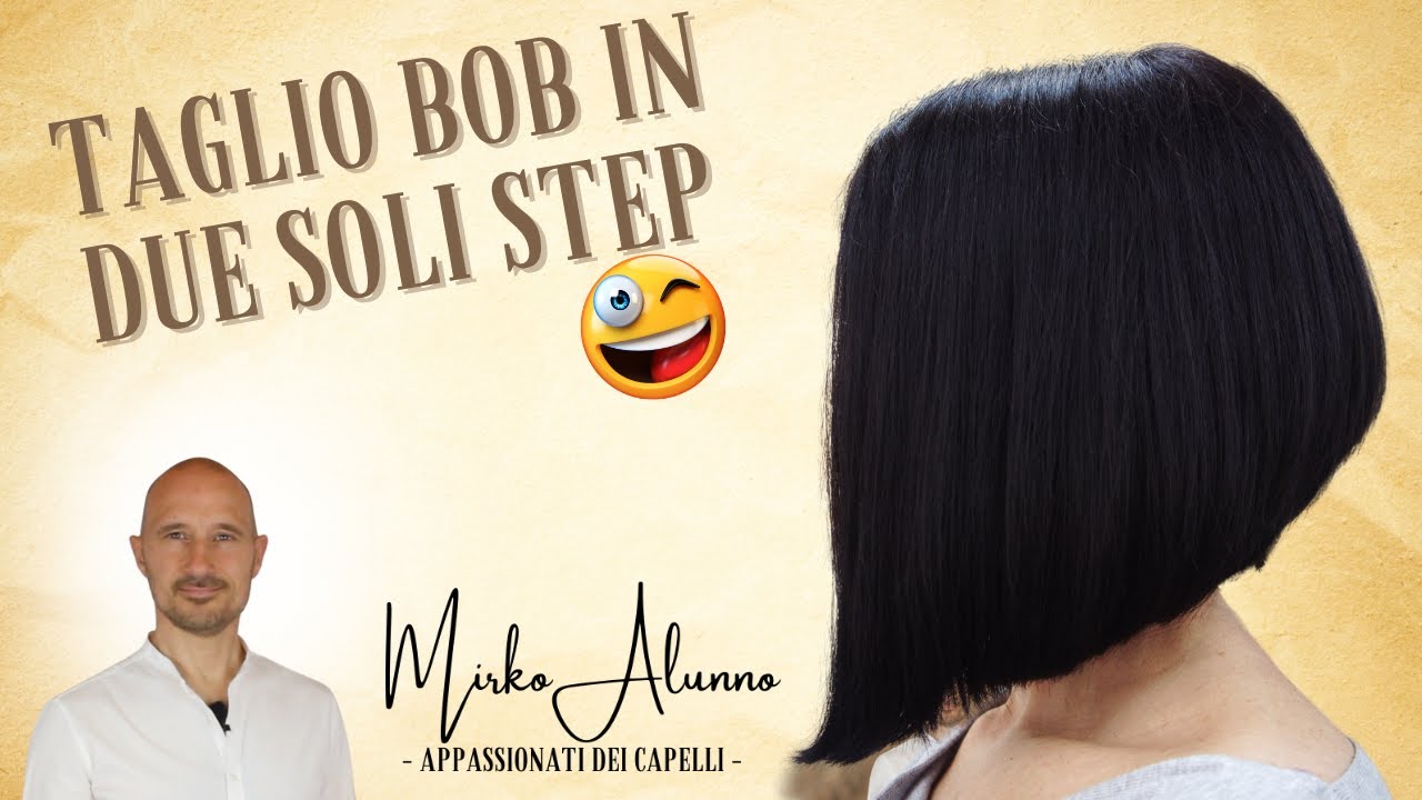 TAGLIO Capelli BOB con due semplici STEP , risultato FANTASTICO 🤩