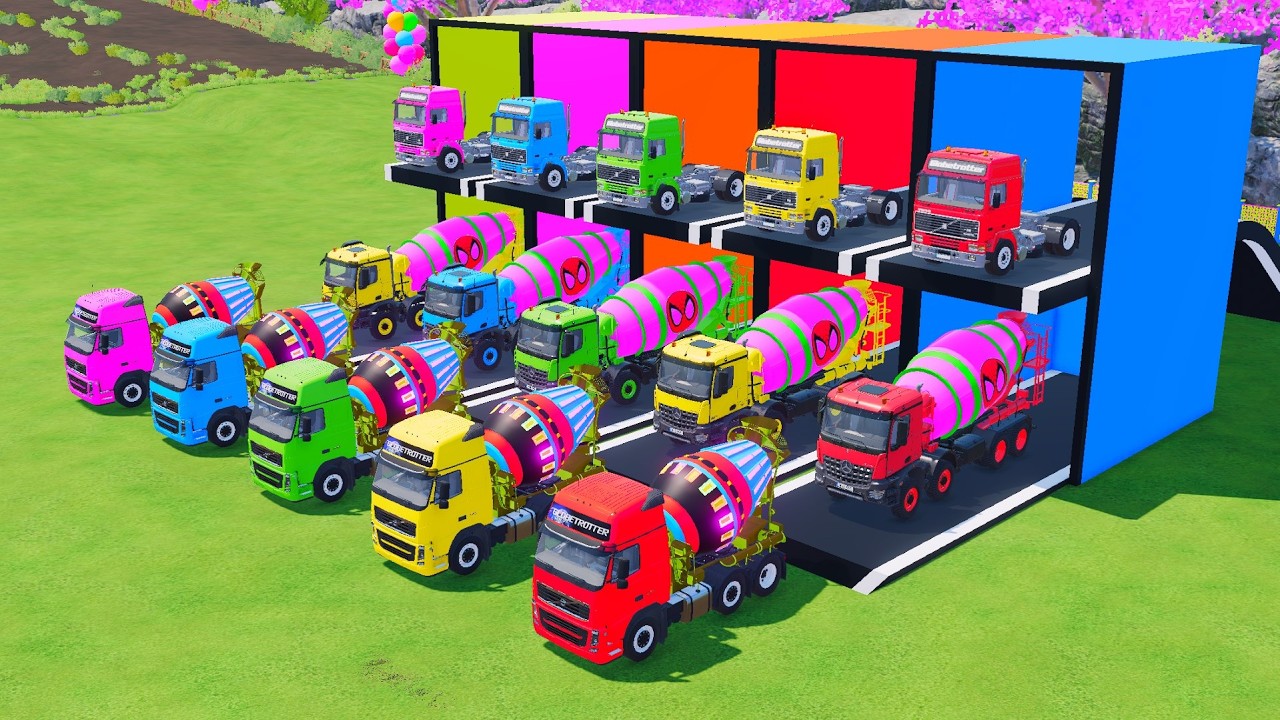 TRANSPORTING ALL POLICE CARS and AMBULANCE EMERGENCY VEHICLES WITH MERCEDES POLICE TRUCKS ! FS22