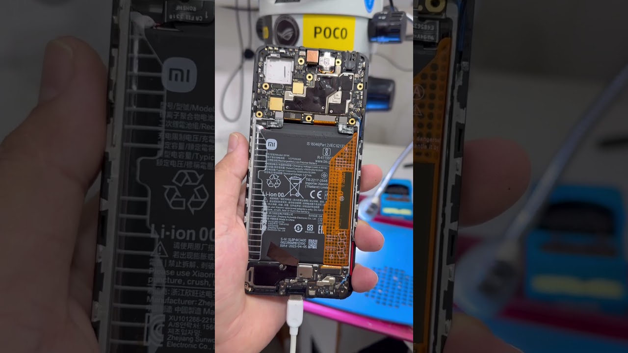 Quando fica um reparo de placa de um xiaomi poco x5 &eacute; poco x6 pro ? #shots
