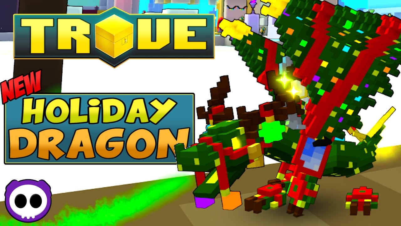 HOW TO GET HOLIDAY SNOWFEST DRAGON IN TROVE! ✪ Trove Tannenbomber, the Harbinger of Tidings