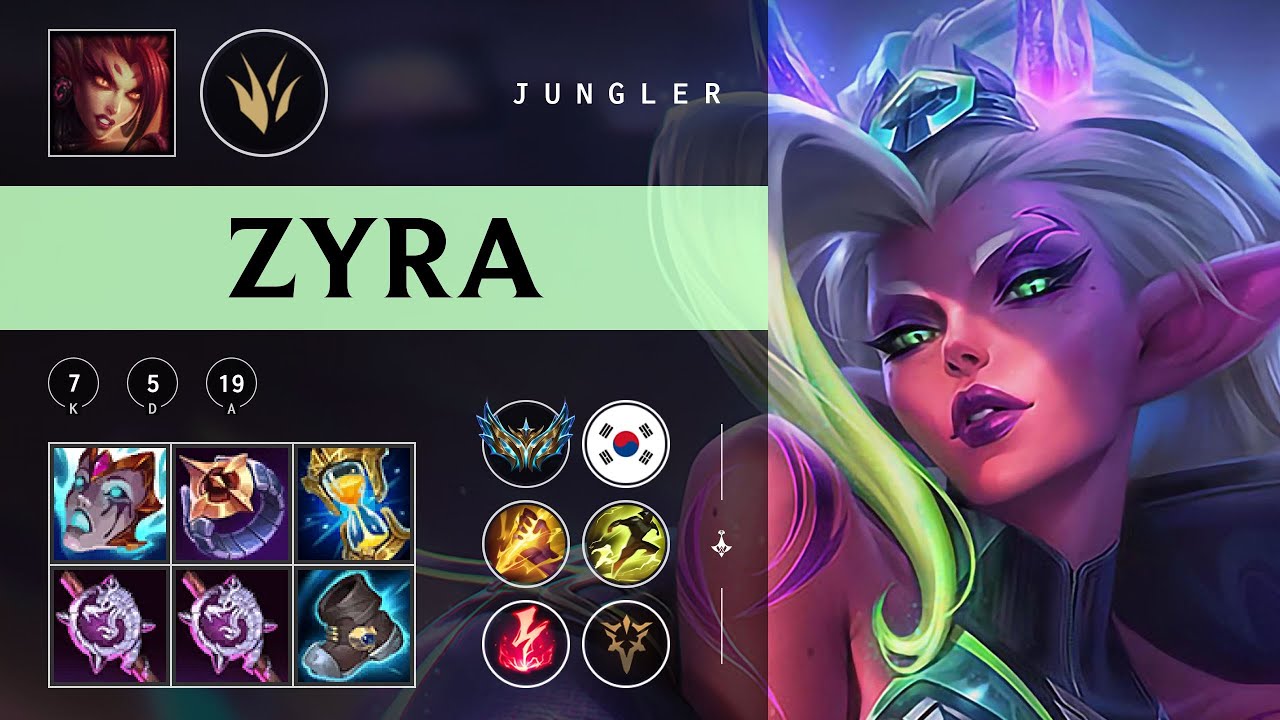 Zyra Jungle vs Zed - KR Challenger Patch 25.24
