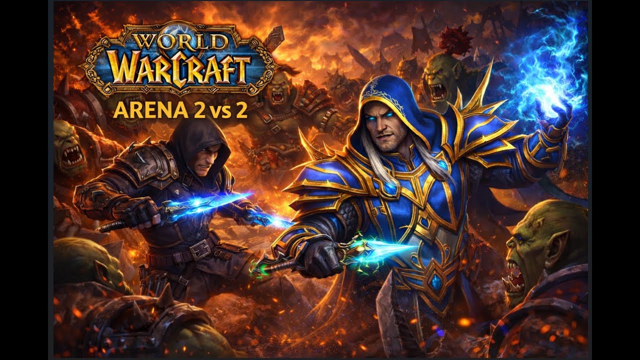 #4 ARENA 2v2 🔥 Mago Escarcha + Rogue | NO NOS PUEDEN GANAR 😈#wow #pvp #gameplay