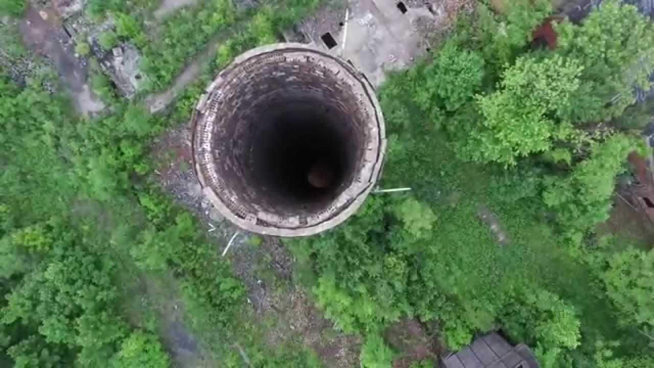Abandoned factory drone footage in Youngstown Ohio