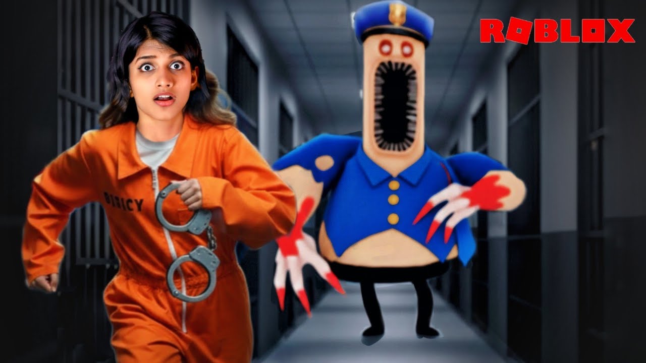 MAHI ESCAPES BARRY EXE PRISON RUN IN ROBLOX (OBBY)