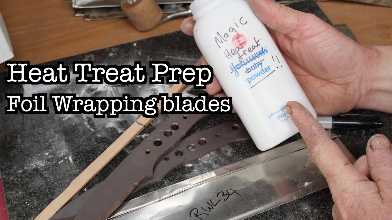 Knife Heat Treat - Foil Wrapping Blades